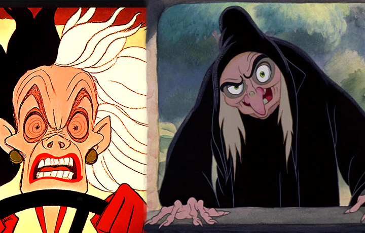 Two examples of popular older characters in Disney movies that are ageist biases