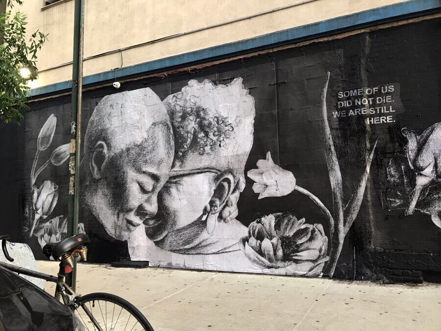 On the corner of Avenue A and 2nd Street. New York, NY 10009