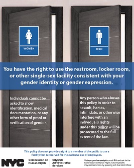 Single-Sex Facilities Policy Poster