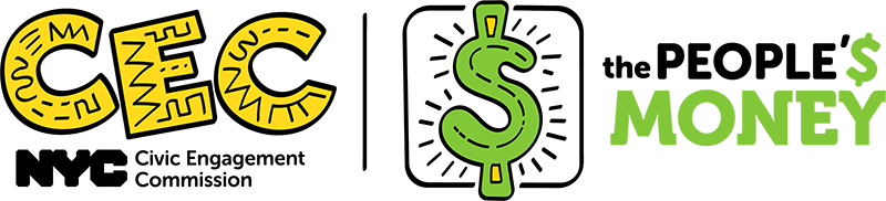 CEC, dollar sign, and phrase, the people's money