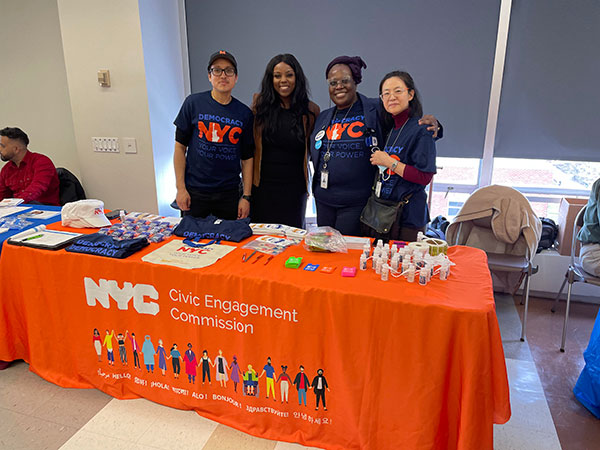 CEC outreach staff with participant