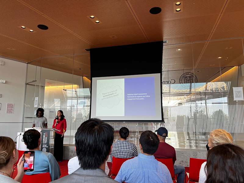 Students present their concluding statements