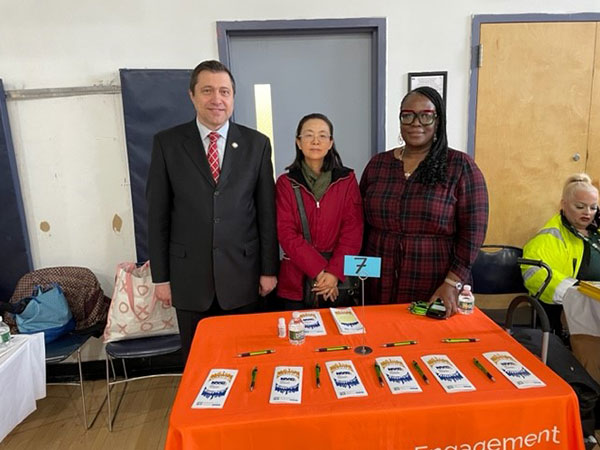 Outreach staff at the event.