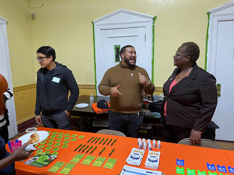 Outreach staff at community events