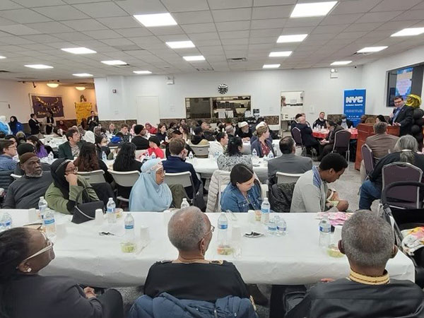 Photo of Iftar event participants