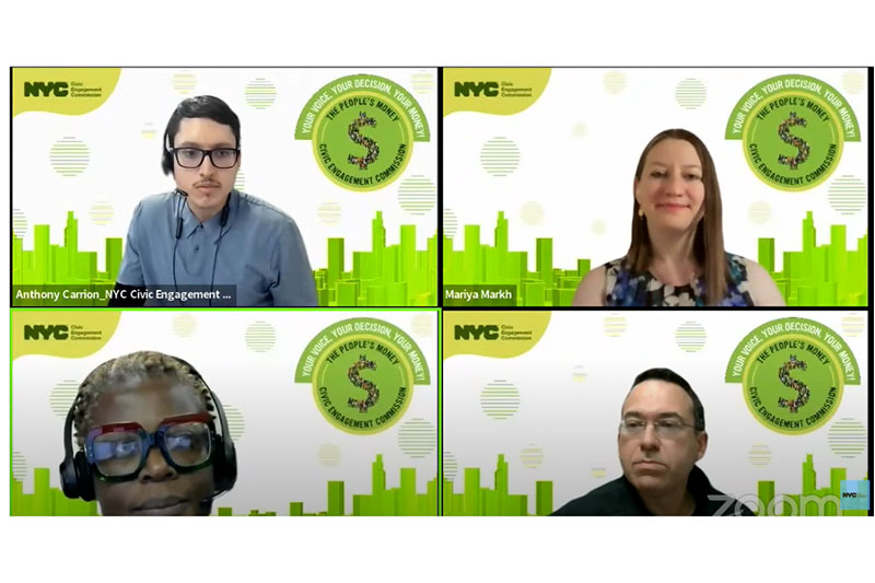 Panelists of the virtual language forum.