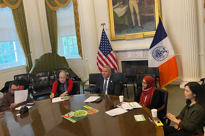 CEC Chair Dr.Sarah Sayeed & MOIA Commissioner Manuel Castro.