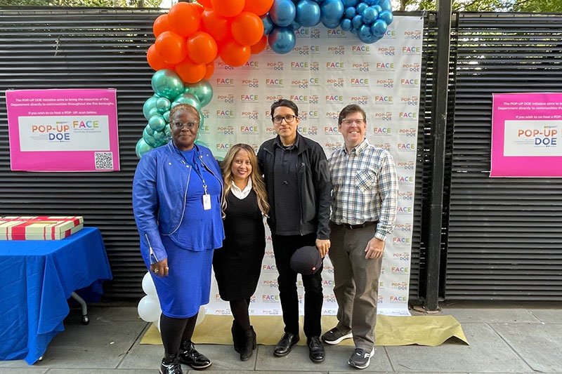 Outreach event in Jackson Heights