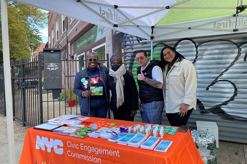 CEC staff with representatives from The Haitian Nurses Network.