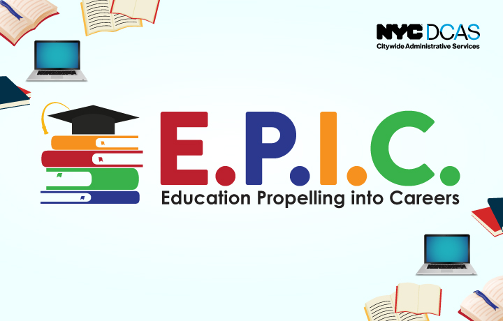 The Education Propelling into Careers (E.P.I.C.) at Metropolitan College (MCNY) logo.
                                           