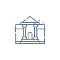 An icon of a municipal building.