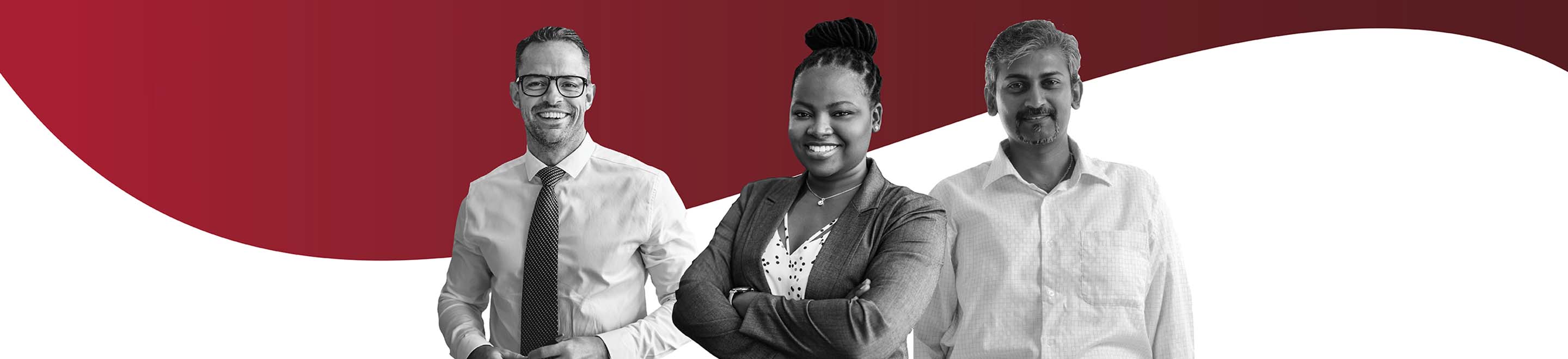 Image of 3 people smiling