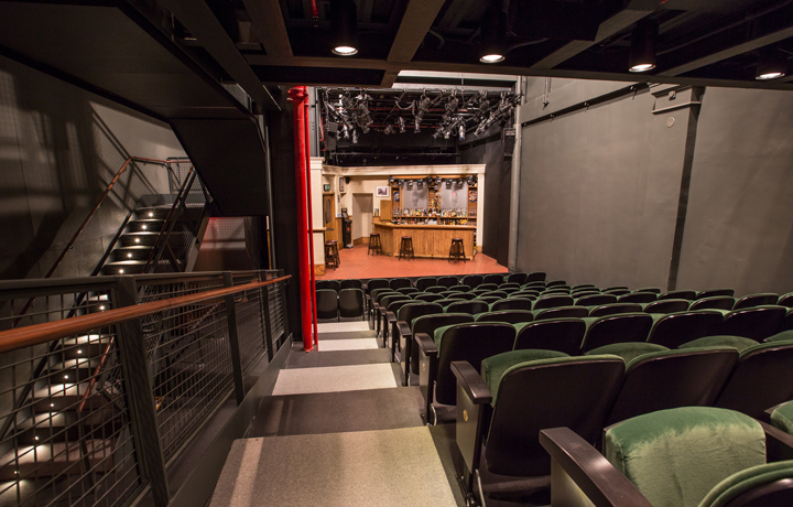 Summer intern looking up