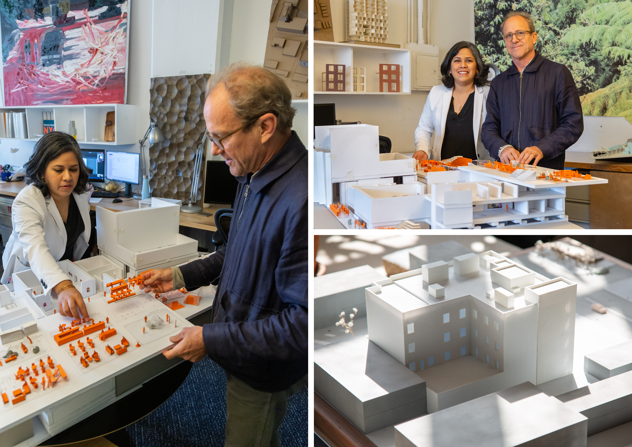 collage of three images featuring Jonathan Marvel and Annya Ramirez-Jimenez