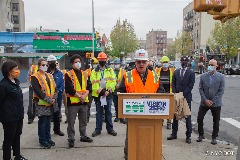 DDC Associate Commissioner for Infrastructure Luis Sanchez urges New Yorkers to protect workers by  driving with care near work zones