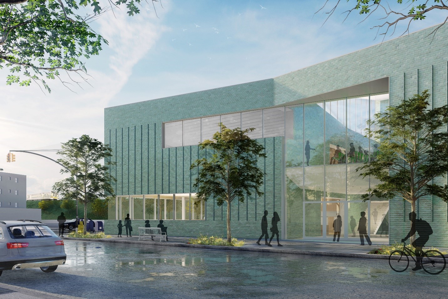 A repaved road along Braddock Avenue