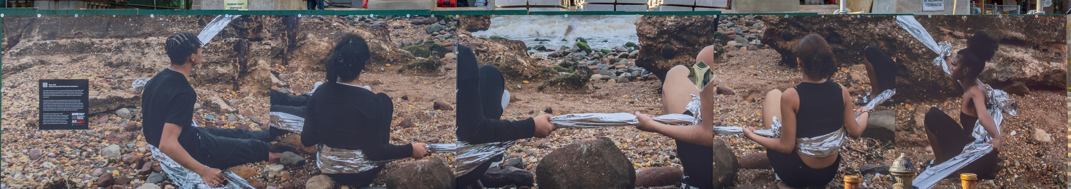 banner on display at staten island courthouse