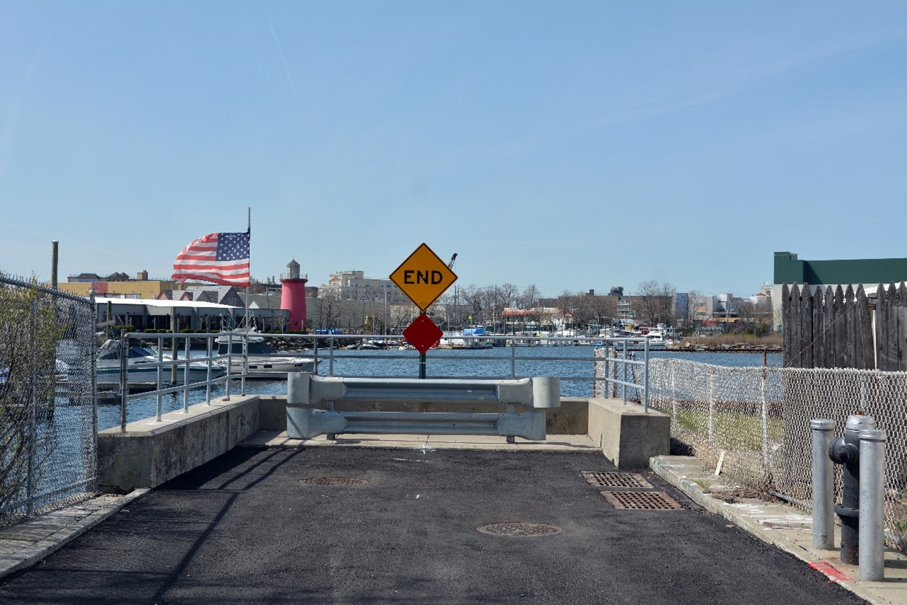 One of two new bulkheads created by the project adjacent to Shell Bank Creek