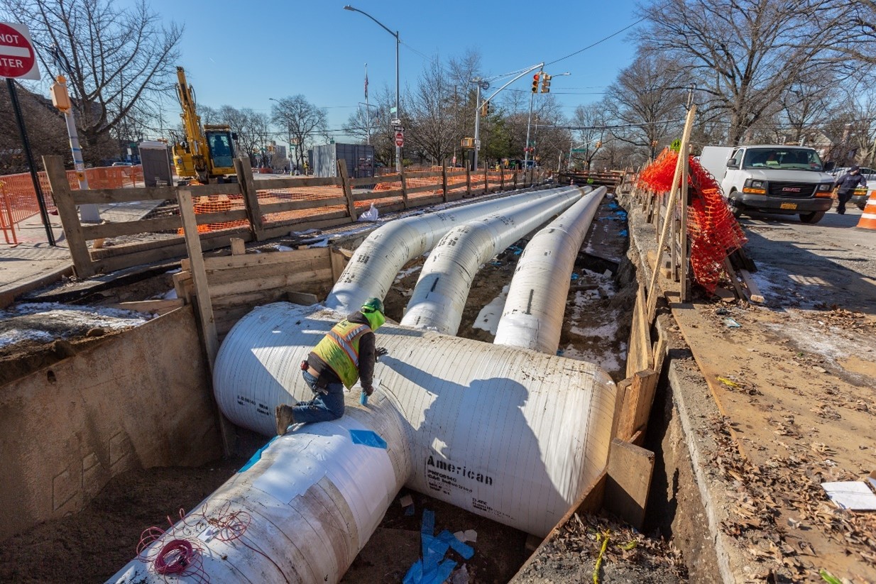 large manifold installation