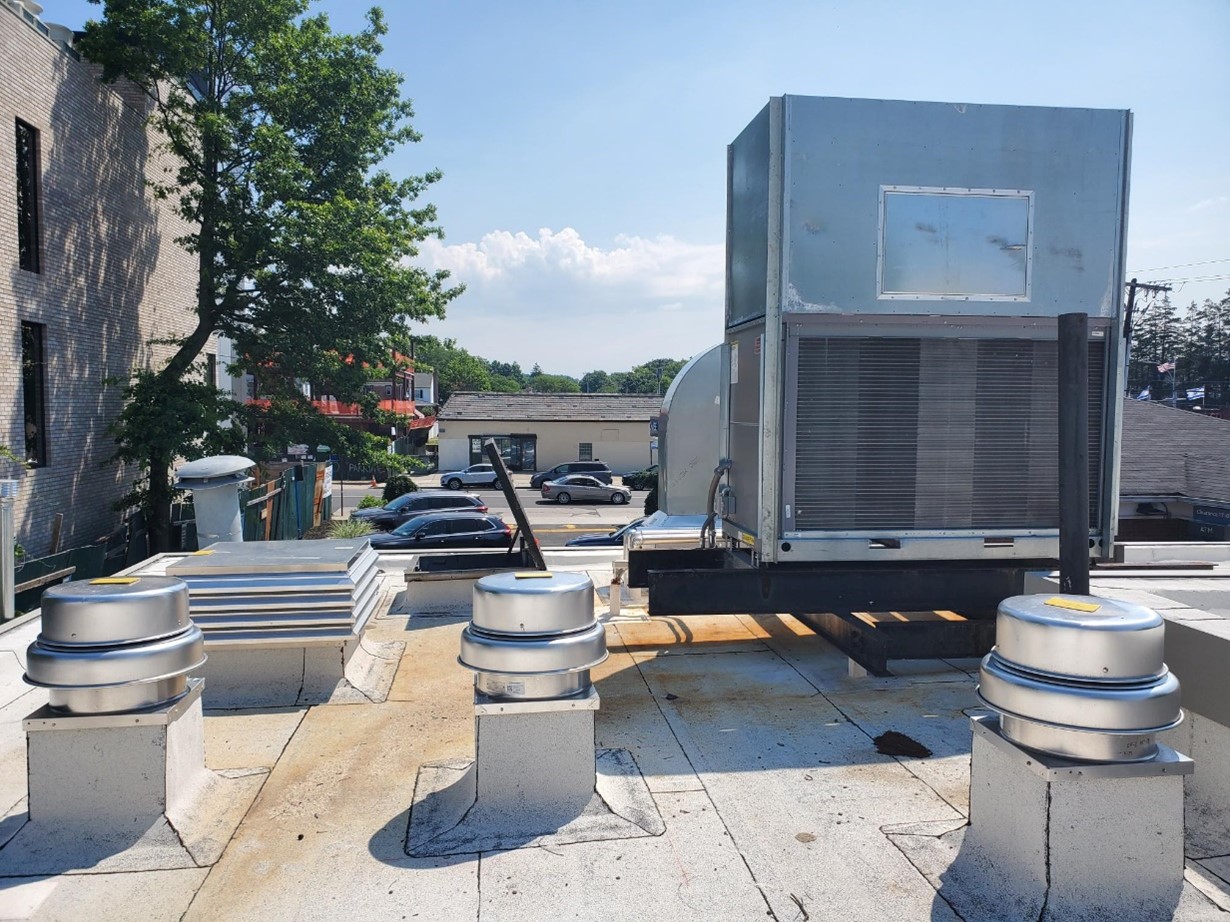 HVAC systems on roof
