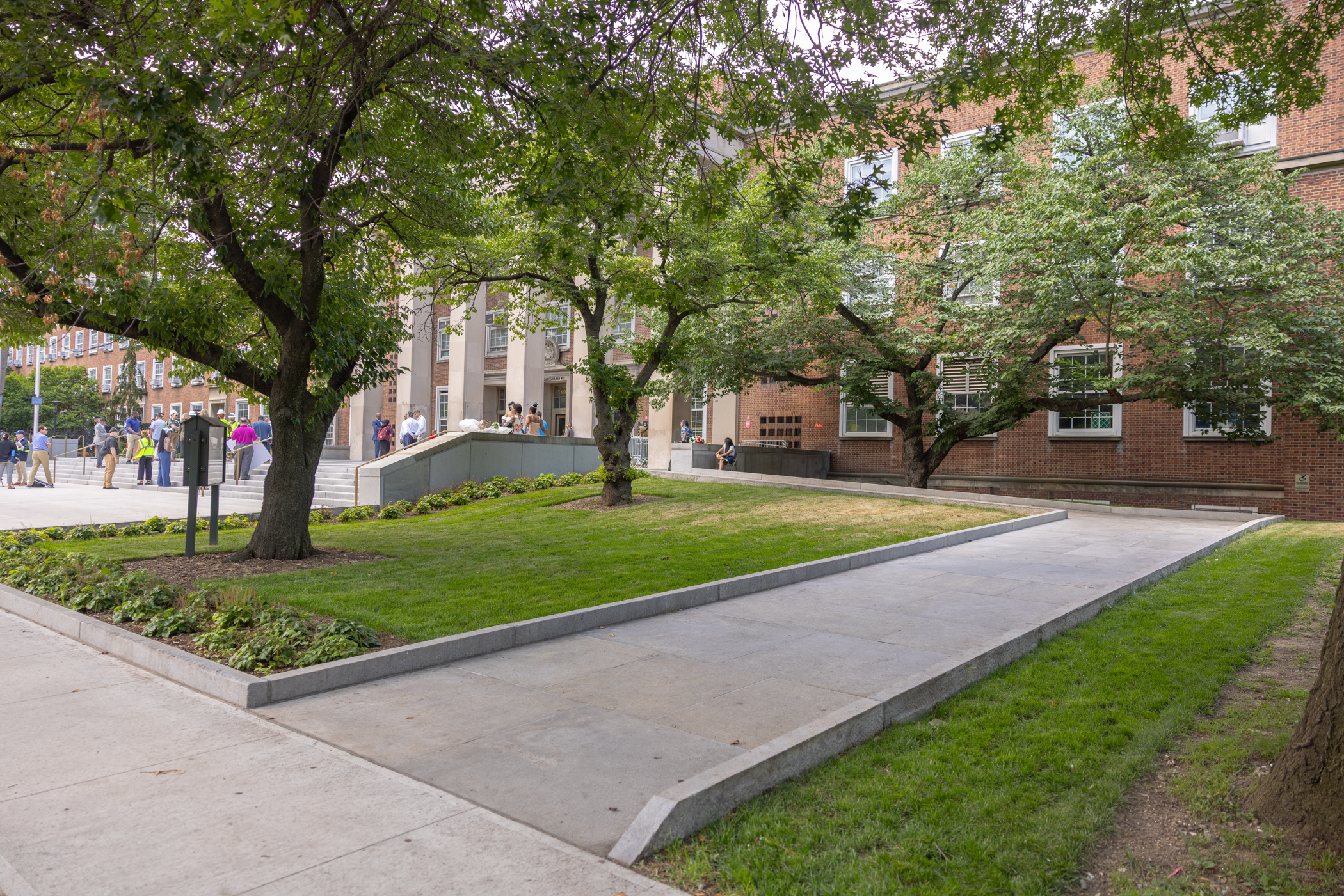 upgrades on the east side of plaza