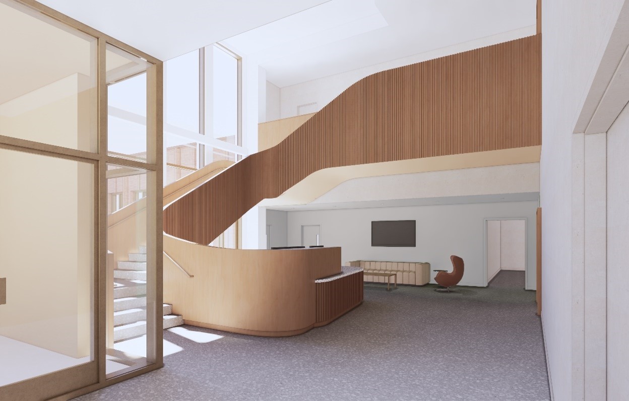 artist rendering inside the new facility