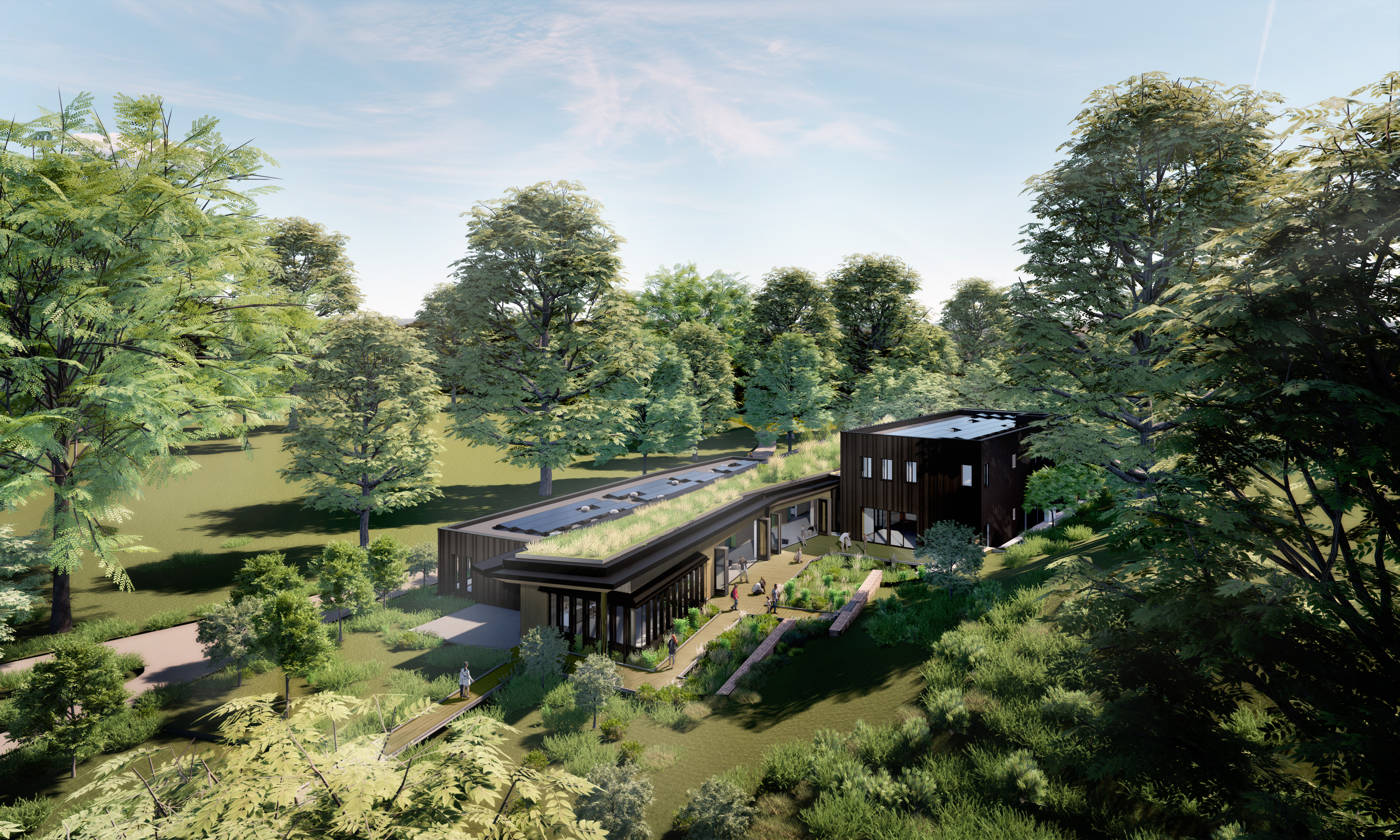 rendering of education center