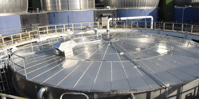 storage tank for engineered food scraps at our facility