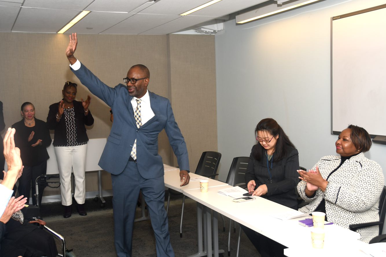 Older adult at a NYC Aging employment event.