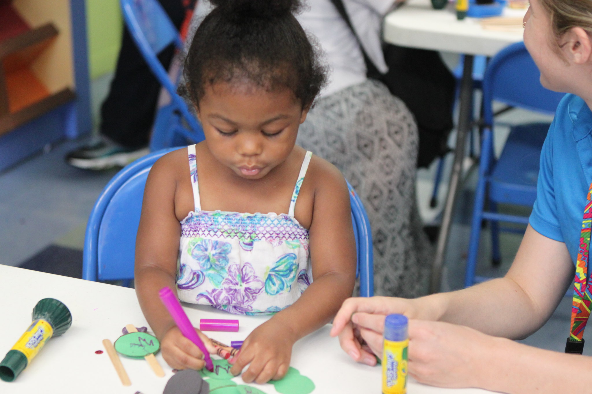 Mother with daughter and son