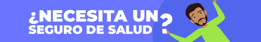 Imagen de un hombre con cara de confundida. Texto: ¿Quieres un seguro médico?