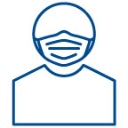 icon of a person wearing a mask