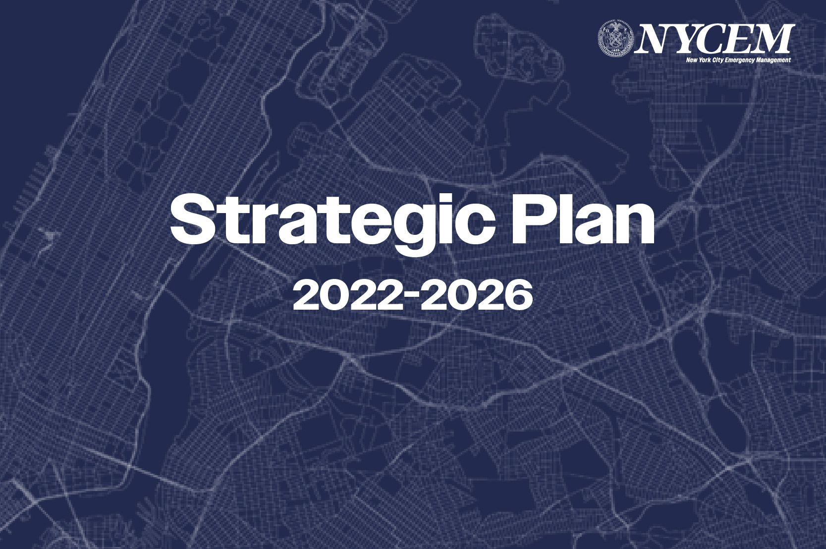 A map graphic that reads Strategic Plan 2022-2026.
                                           