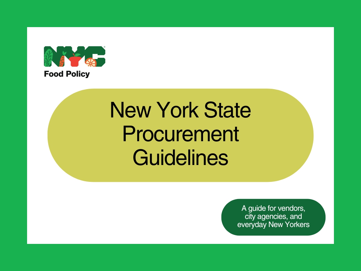 New York State Procurement Guidelines