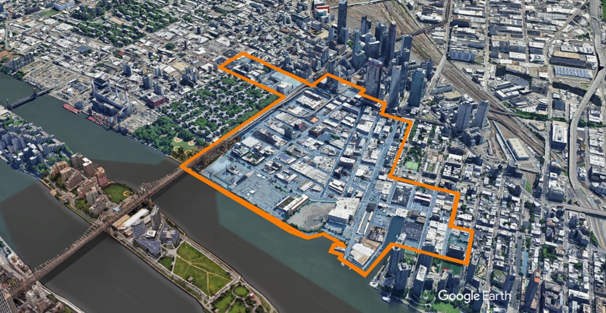 OneLIC  Neighborhood Plan will update outdated zoning and expand access to the  waterfront. Image Credit: DCP.