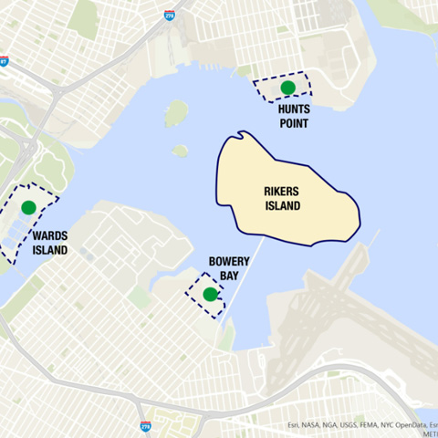 Logo for Reimagining Rikers Island