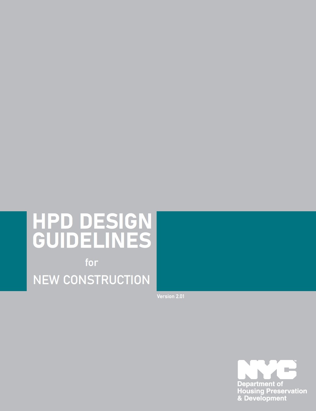 HPD Design Guidelines cover page.