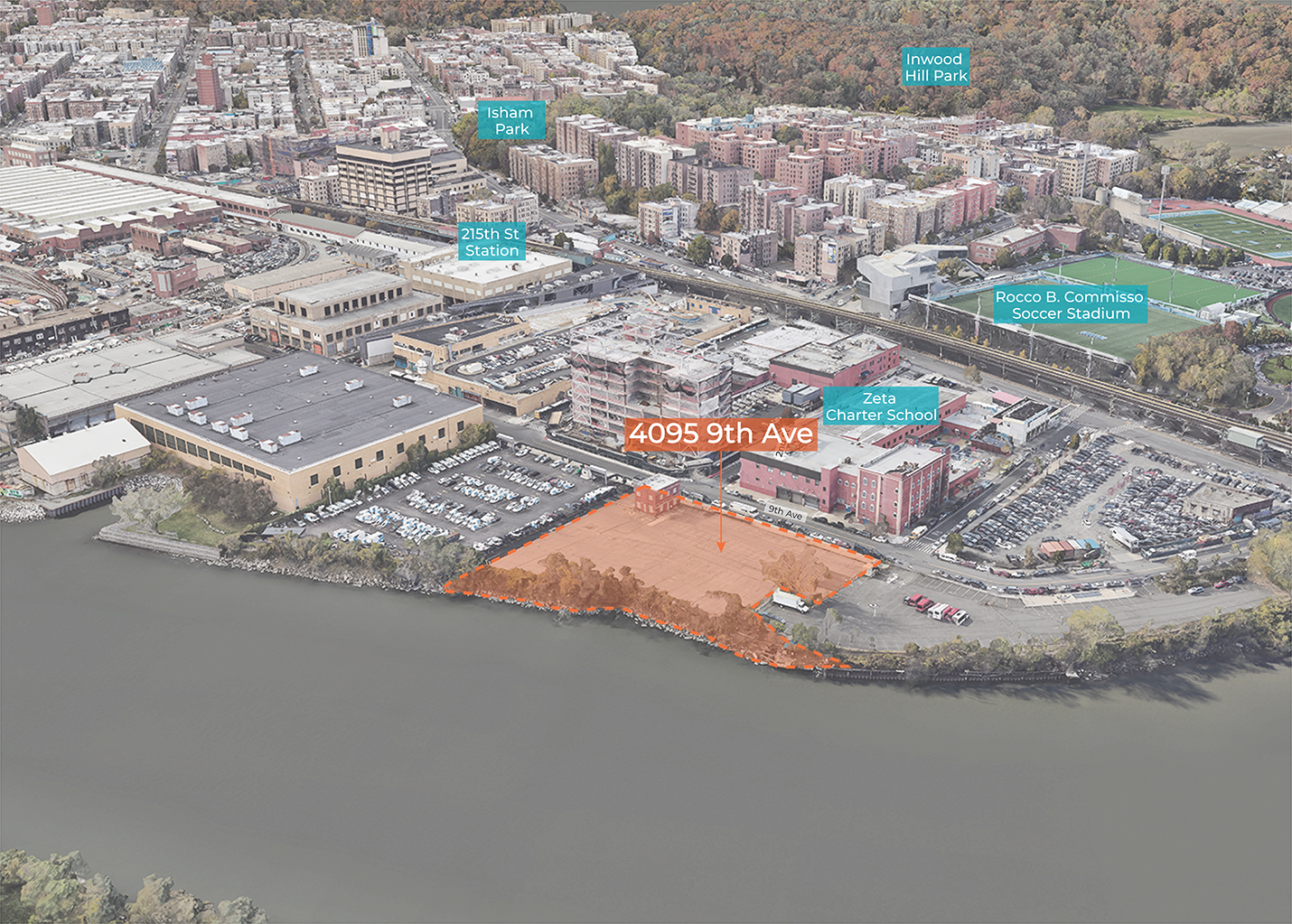 Rendering of the area for the proposed development