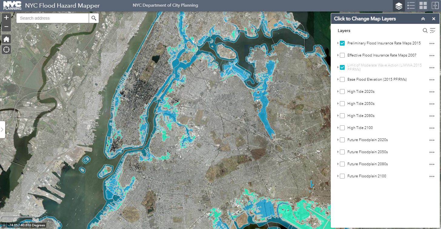 NYC Flood Hazard Mapper