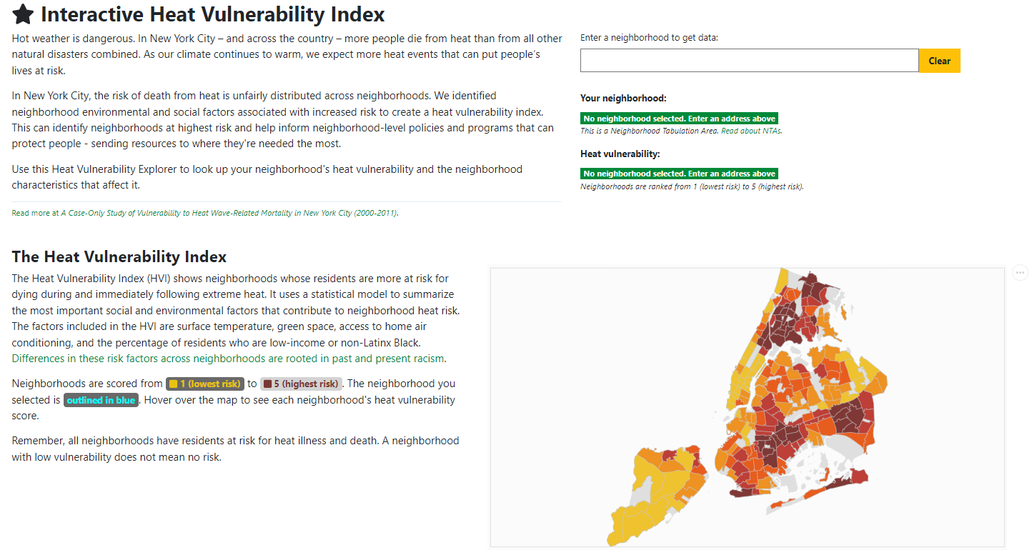 Heat Vulnerability Index