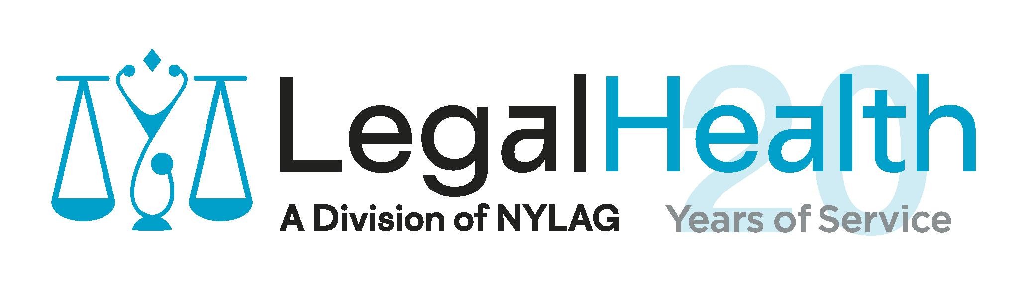 NYLAG Legal Health Logo