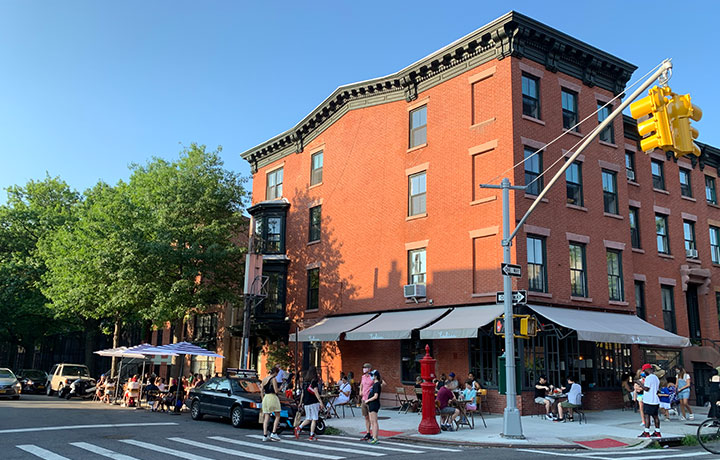 Photo of building with a storefront