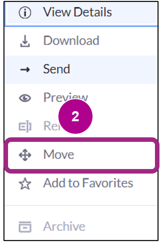 Screenshot of the Documents table on the main Vault page.