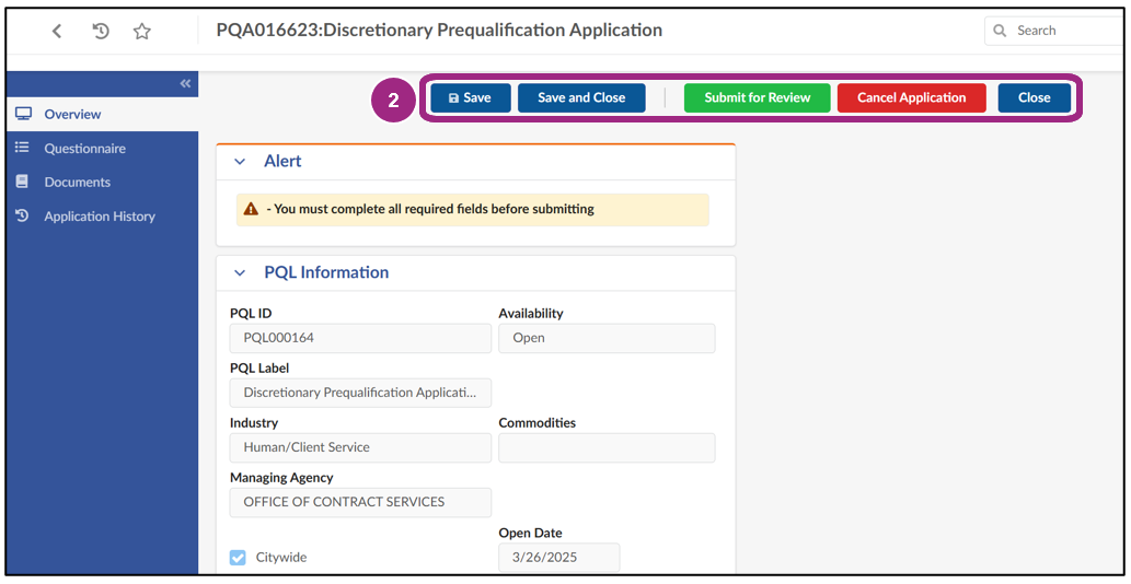 New buttons appear at the top of the pql window.