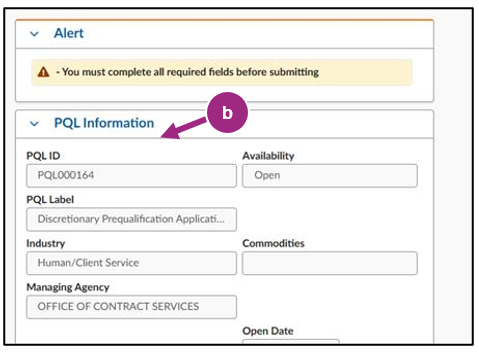 The PQL Information section within the Overview tab.