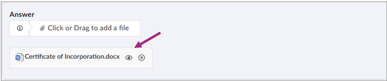 A file attachment appears below the Click or Drag a file button.