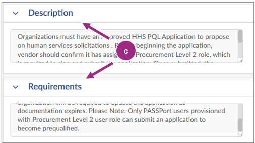 The Description and Requirments sections within the Overview tab.