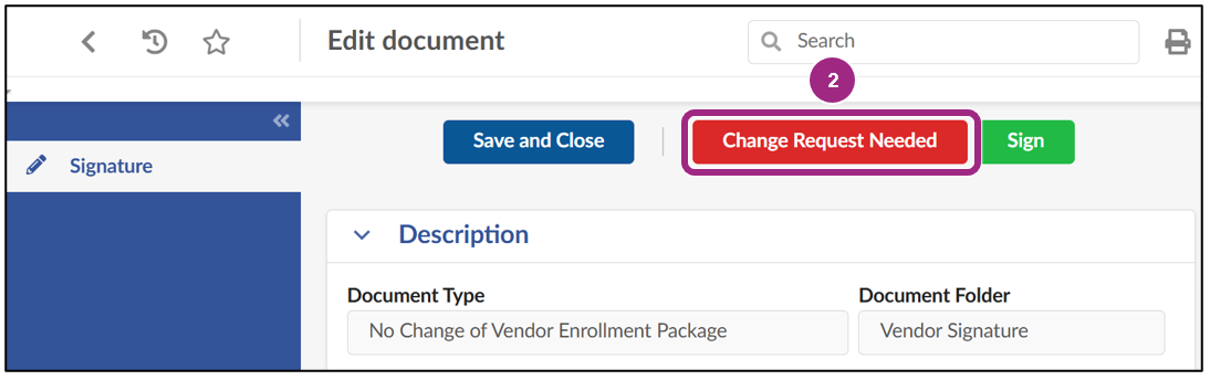 The Edit Document window.