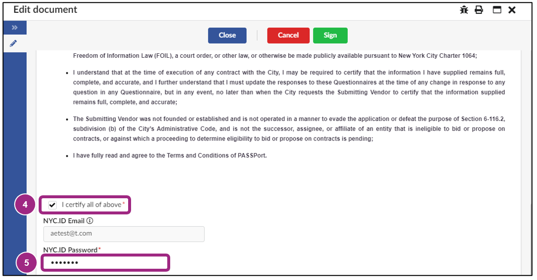 The Edit Document window.