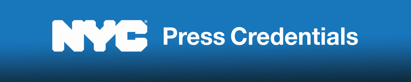 NYC press credentials banner